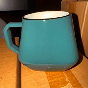Threshold Teal Mug geo stoneware